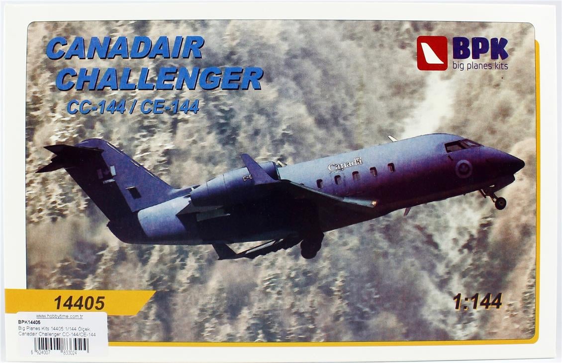Big Planes Kits 14405 1/144 Ölçek, Canadair Challenger CC-144/CE-144 Yolcu Uçağı, Plastik Model Kiti