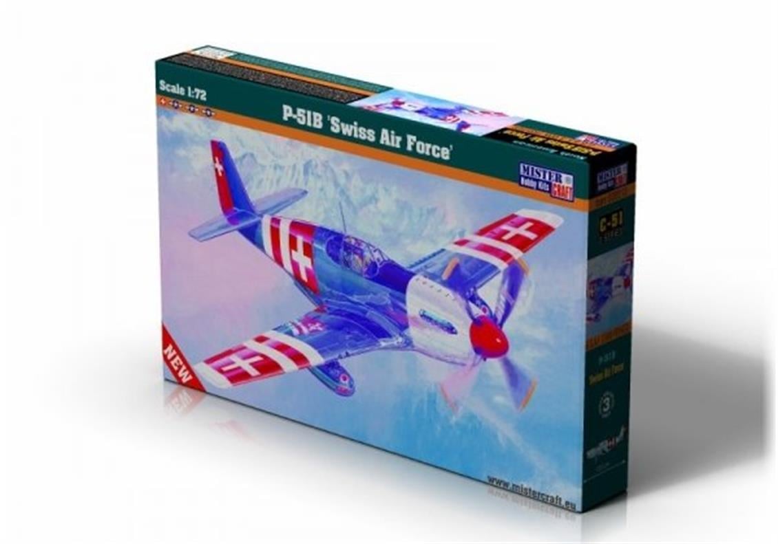 C-51 1/72 P-51 B Swiss Air Force