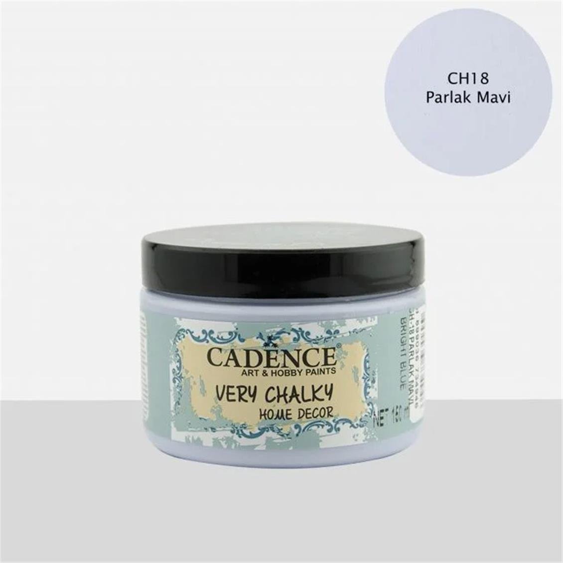 Cadence CH18 150 ml. Parlak Mavi, Chalky Akrilik Dekor Boyası