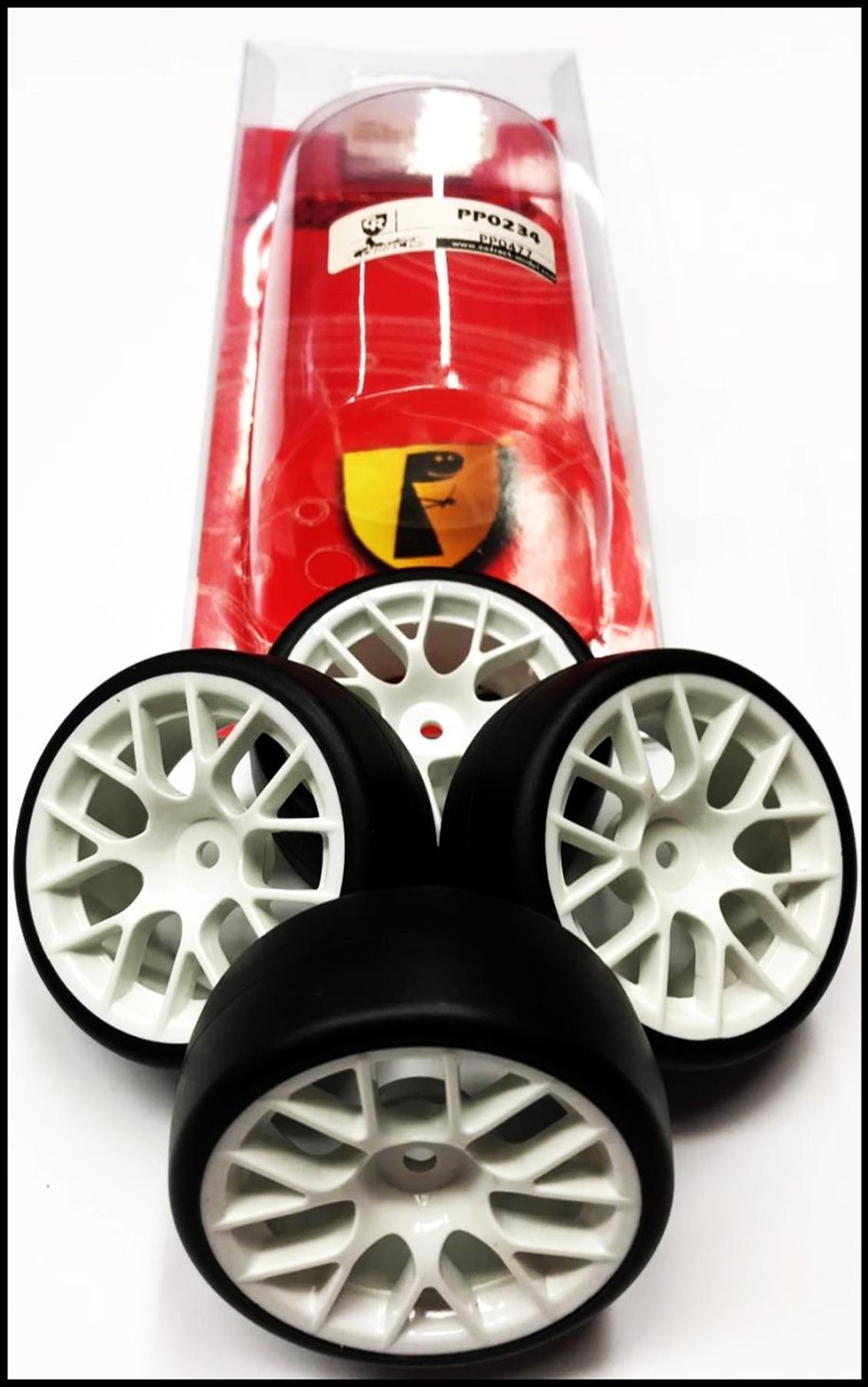 Correct Model PP0234 1/10 CH-NW Beyaz Drift  Teker ve Jant, 4 Adet