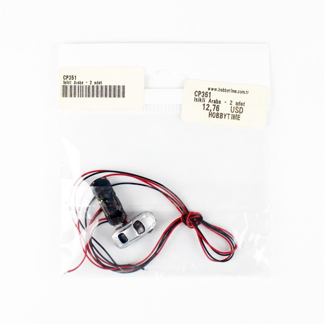 CP Model 1/200 Ölçek Işıklı Araba Maketi- 2 Adet