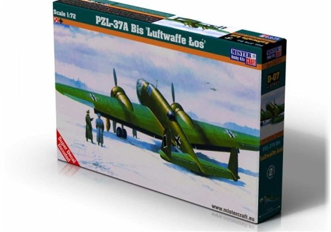 D-07 1/72 PZL P-37A Bis ?o? ILuftwaffe