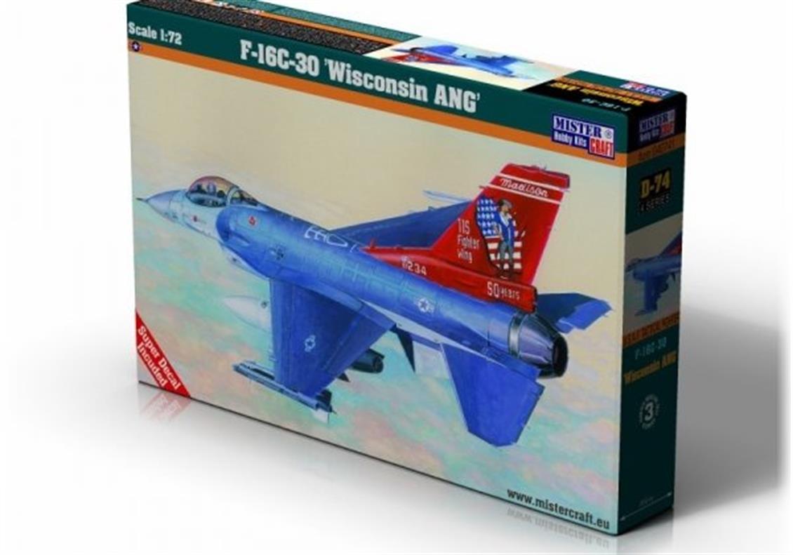 D-74 1/72 F-16C-30 Wisconsin ANG
