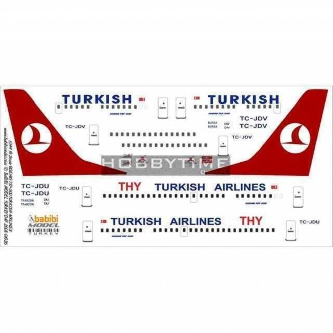 DAT01026 1/144 THY 737-500 DEKAL ÇIKARTMA
