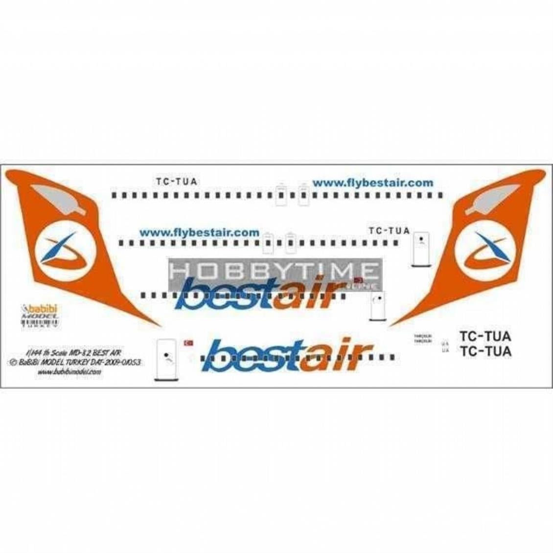 DAT01053 1/144 MD-82 BEST AİR DEKAL ÇIKARTMA