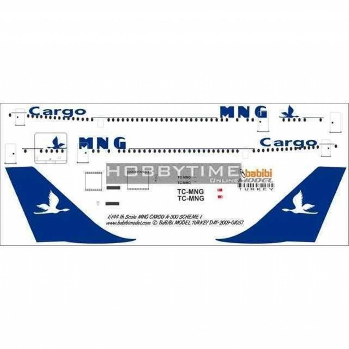 DAT01057 1/144 MNG CARGO A-300 ŞEMA1 DEKAL ÇIKARTM