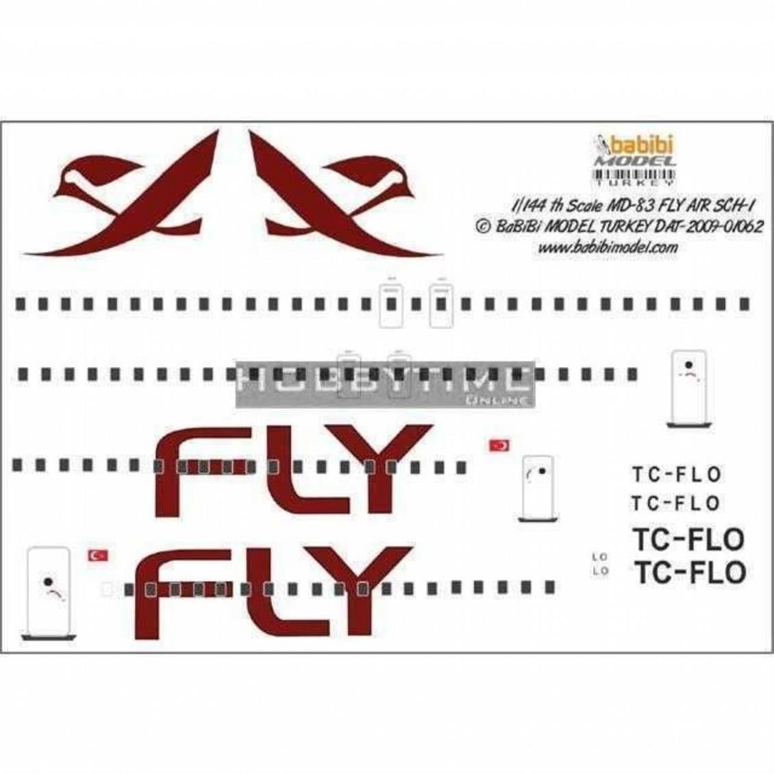 DAT01062 1/144 FLY AİR MD-83 SCHEME1 DEKAL ÇIKARTM