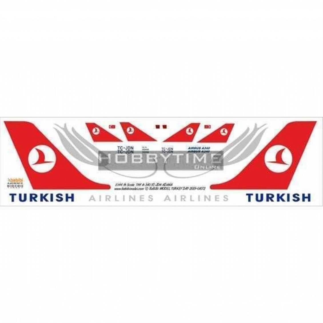DAT01072 1/144 THY A-340 ADANA DEKAL ÇIKARTMA