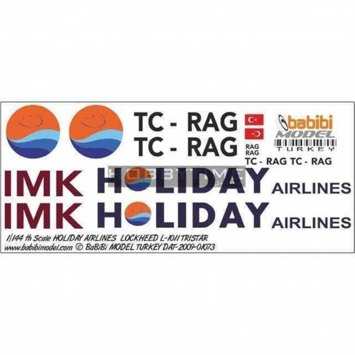 DAT01073 1/144 HOLIDAY AIRLINES LOCKHEED L-1011 TR