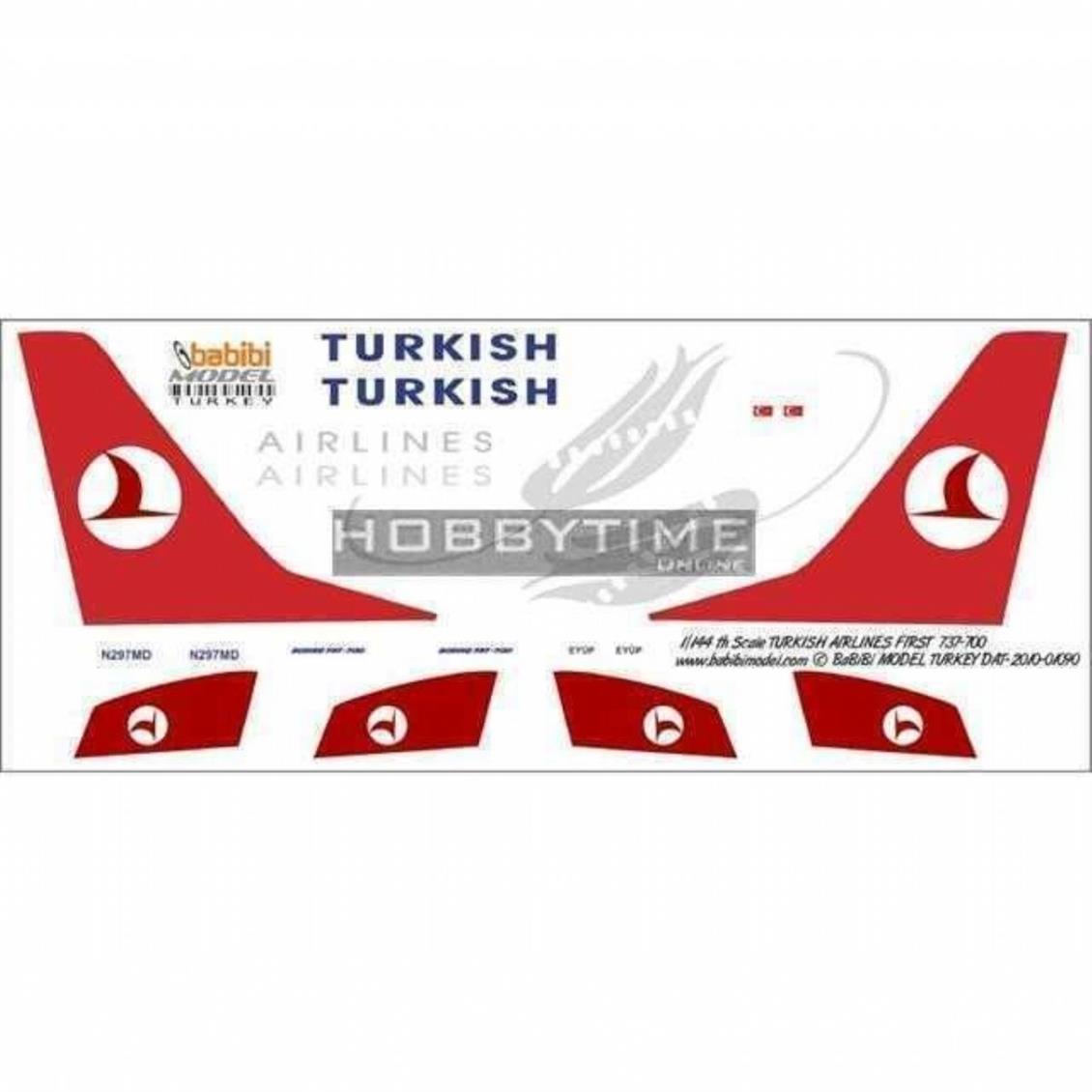 DAT01090 1/144 THY FIRST 737-700 DEKAL ÇIKARTMA