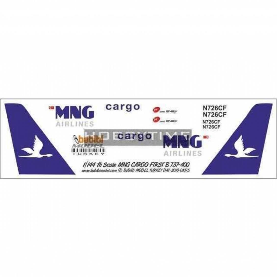 DAT01095 1/144 MNG CARGO 737-400 DEKAL ÇIKARTMA