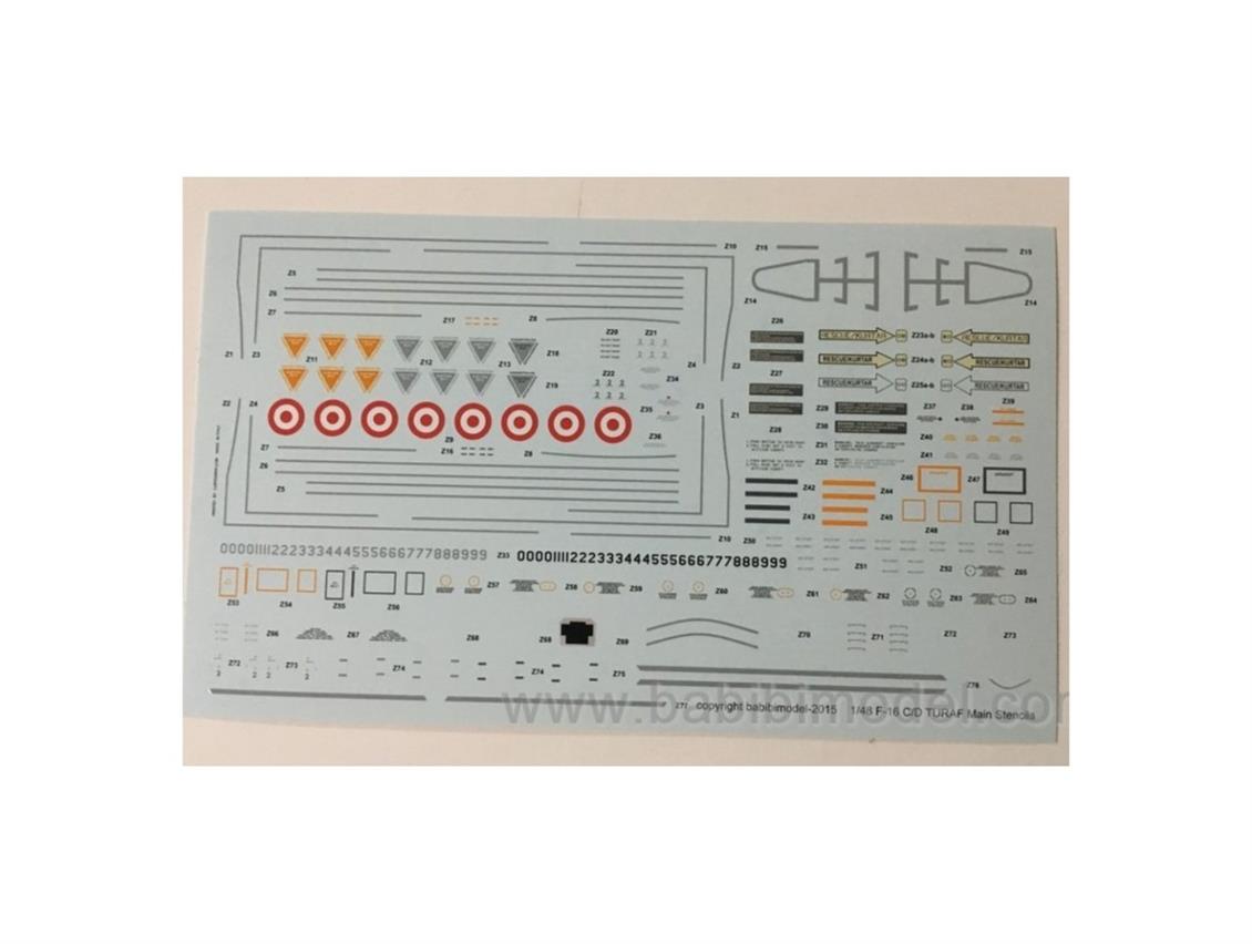 DBT01259 1/48 F-16D KURT FİLO ÖZEL ŞEMA
