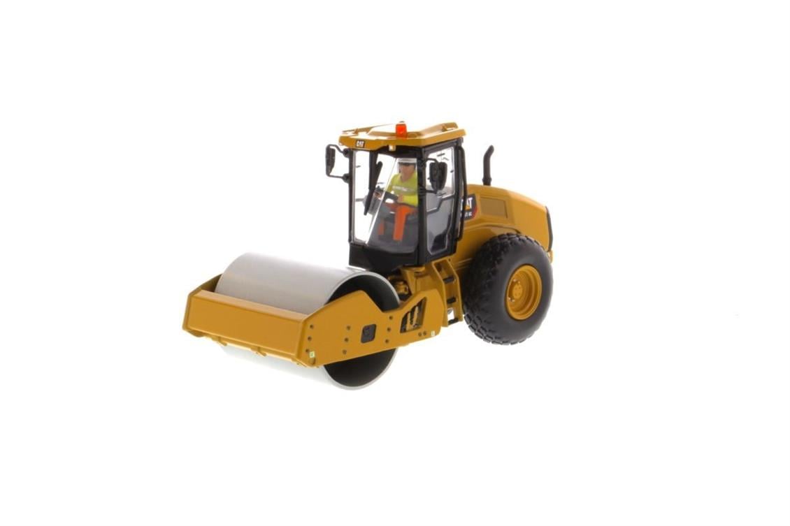 Diecast Masters 85589 1/50 Cat CS11 GC Titreşimli Toprak Silindiri, Sergilemeye Hazır Metal İş Makinası Modeli