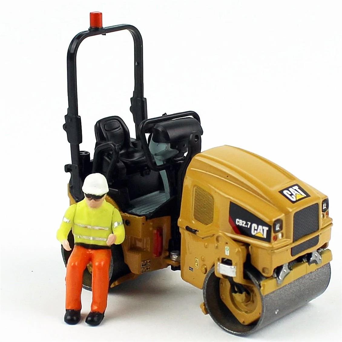 Diecast Masters 85593 1/50 Ölçek, Cat CB-2.7 Silindir, Sergilemeye Hazır Metal İş Makinası Modeli