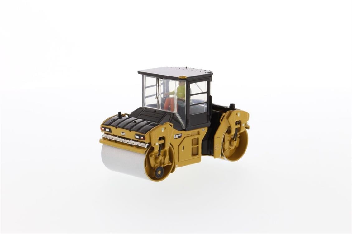 Diecast Masters 85595 1/50 Cat CB-13 Tandem Kabinli Titreşimli Silindir, Sergilemeye Hazır Metal İş Makinası Modeli