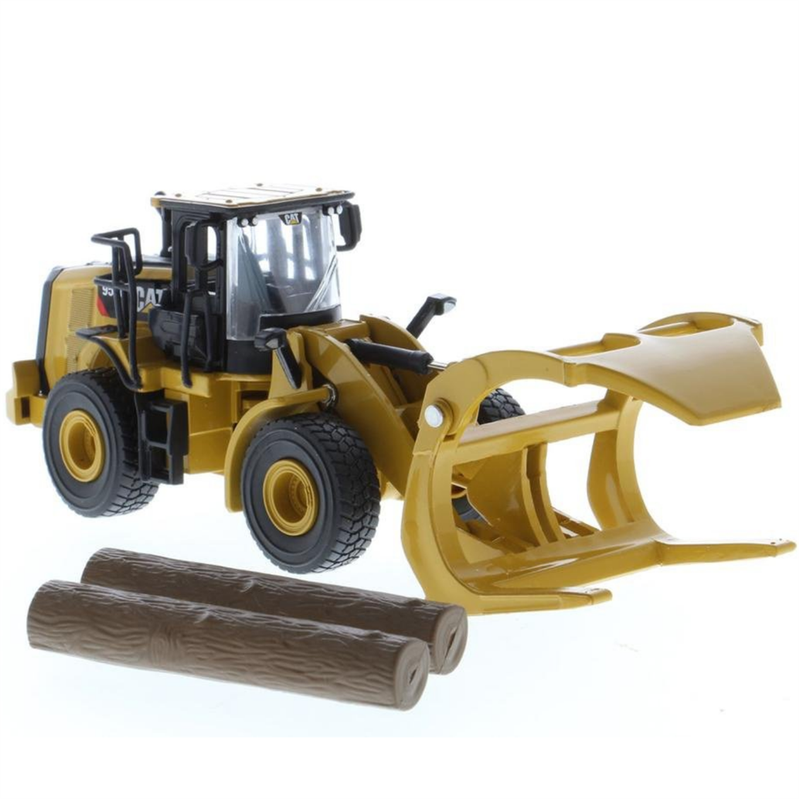 Diecast Masters 85635 1/64 Ölçek, Cat 950M Kütük Taşıma Çatallı Loder, Sergilemeye Hazır Metal İş Makinası Modeli