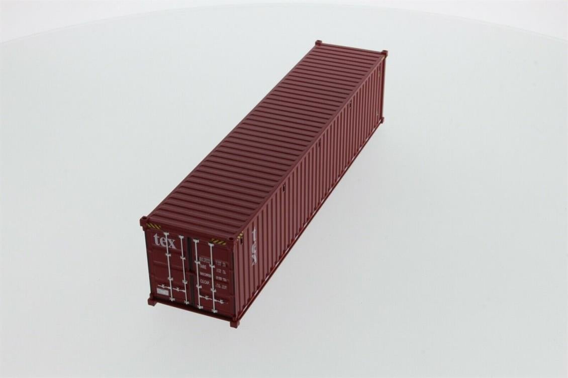 Diecast Masters 91027A 1/50 40 lık Kuru Yük Konteyneri, Kahverengi ( Tex Logolu ) Sergilemeye Hazır Plastik modeli
