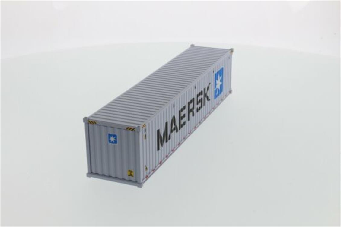 Diecast Masters 91027E 1/50 40 lık Kuru Yük Konteyneri, Gri ( Maersk Logolu ) Sergilemeye Hazır Plastik modeli