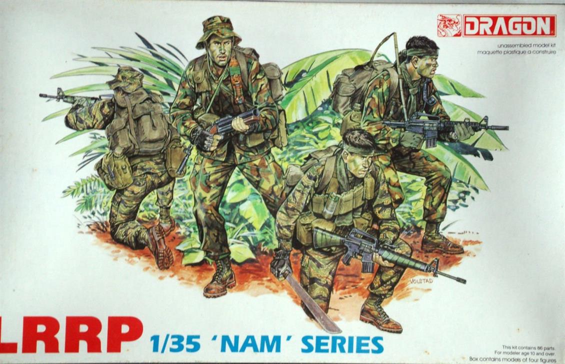 Dragon 3303 1/35 Ölçek Amerikan Piyade Timi- Vietnam, Plastik Model Kiti