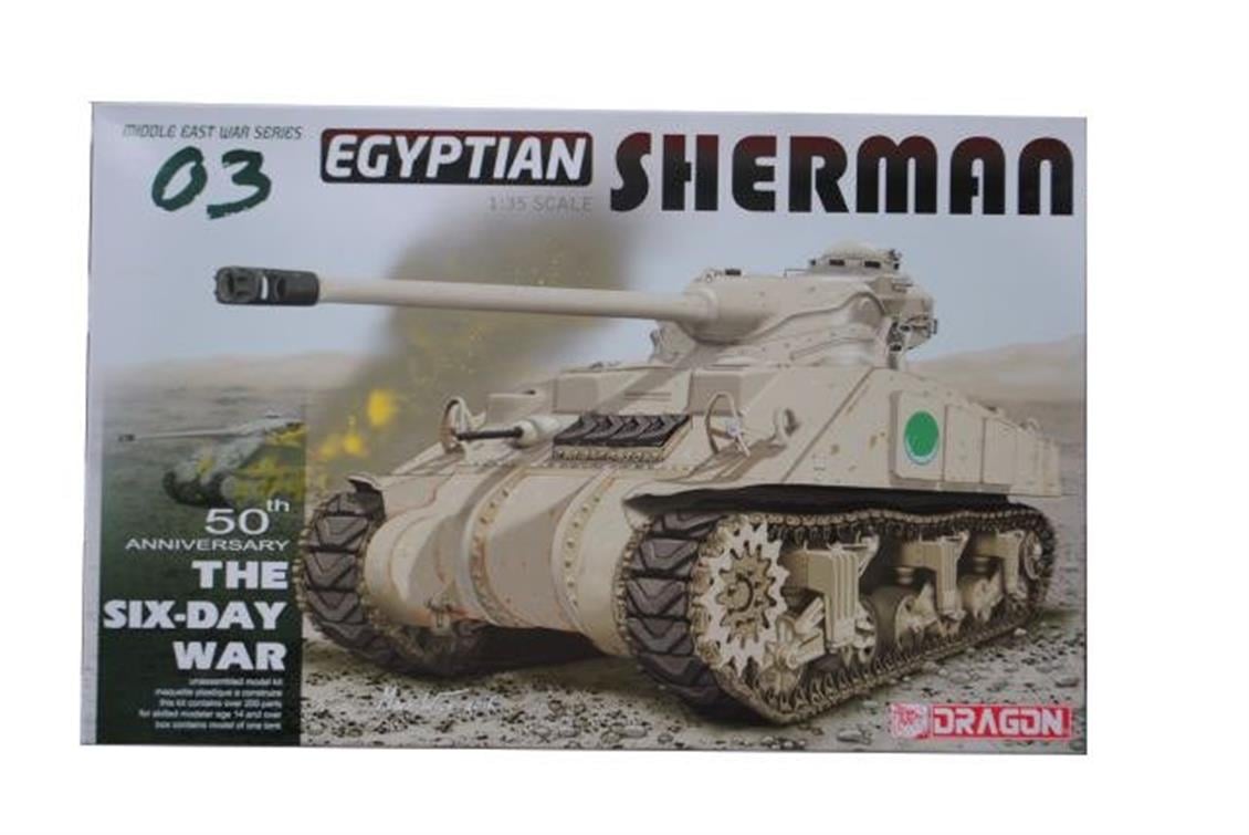 Dragon 3570 1/35 Mısır Sherman Tank  Demonte Plastik Maketi