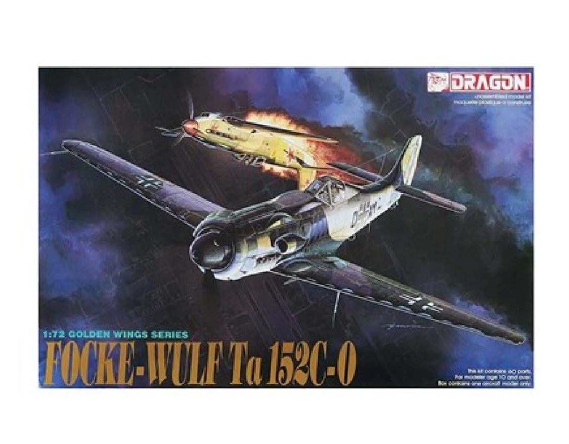 Dragon 5007 1/72 Focke-Wulf Ta152C-0 Savaş Uçağı Demonte Plastik Maketi