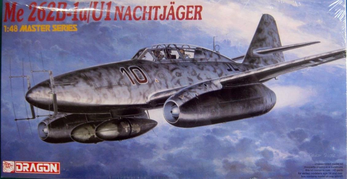 Dragon 5519 1/48 Messerschmitt Me262B-1a/U-1 (Gece Avcısı) Savaş Uçağı Demonte Plastik Maketi