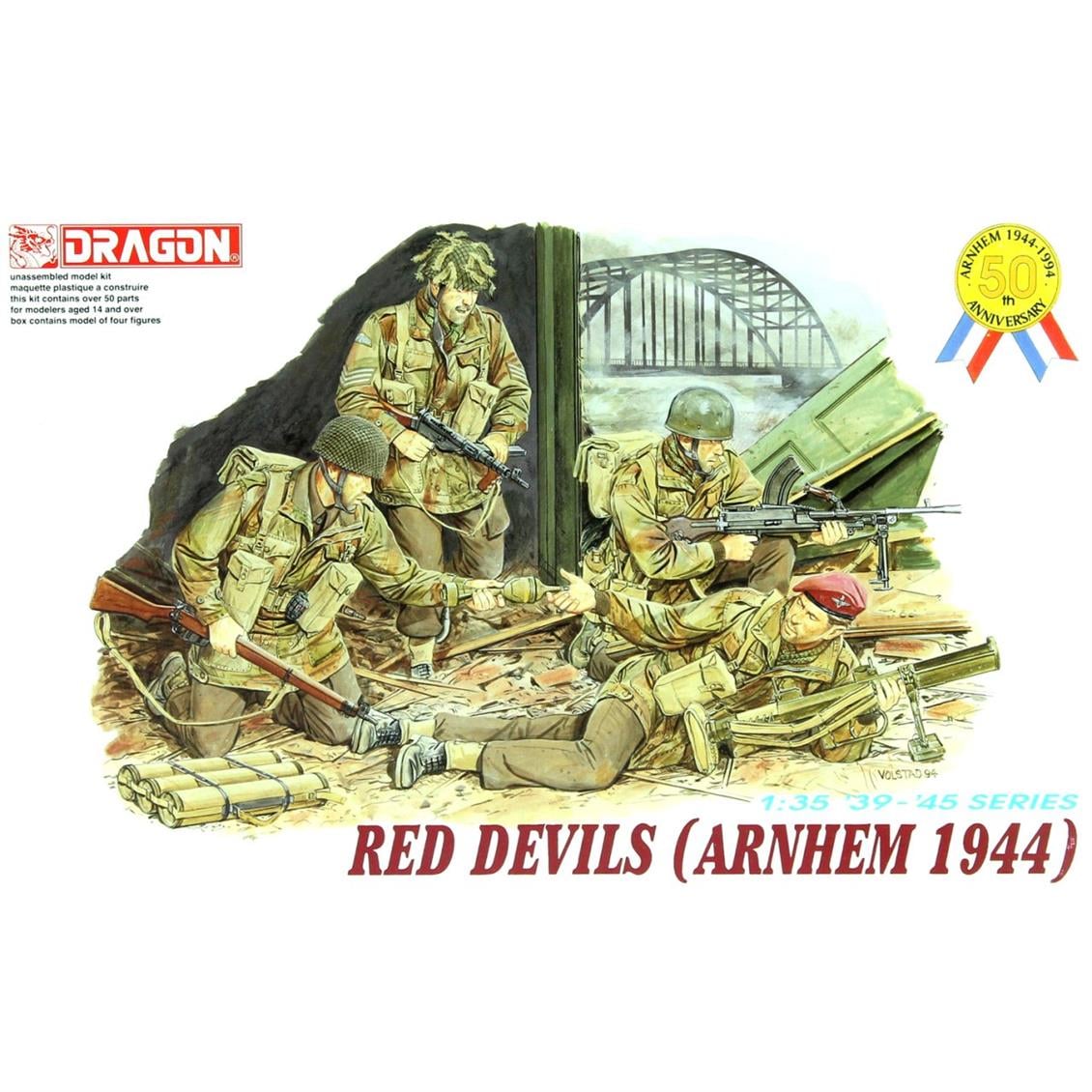 Dragon 6023 1/35 Red Devils (Arnhem 1944) Asker Figürleri Demonte Plastik Maketi