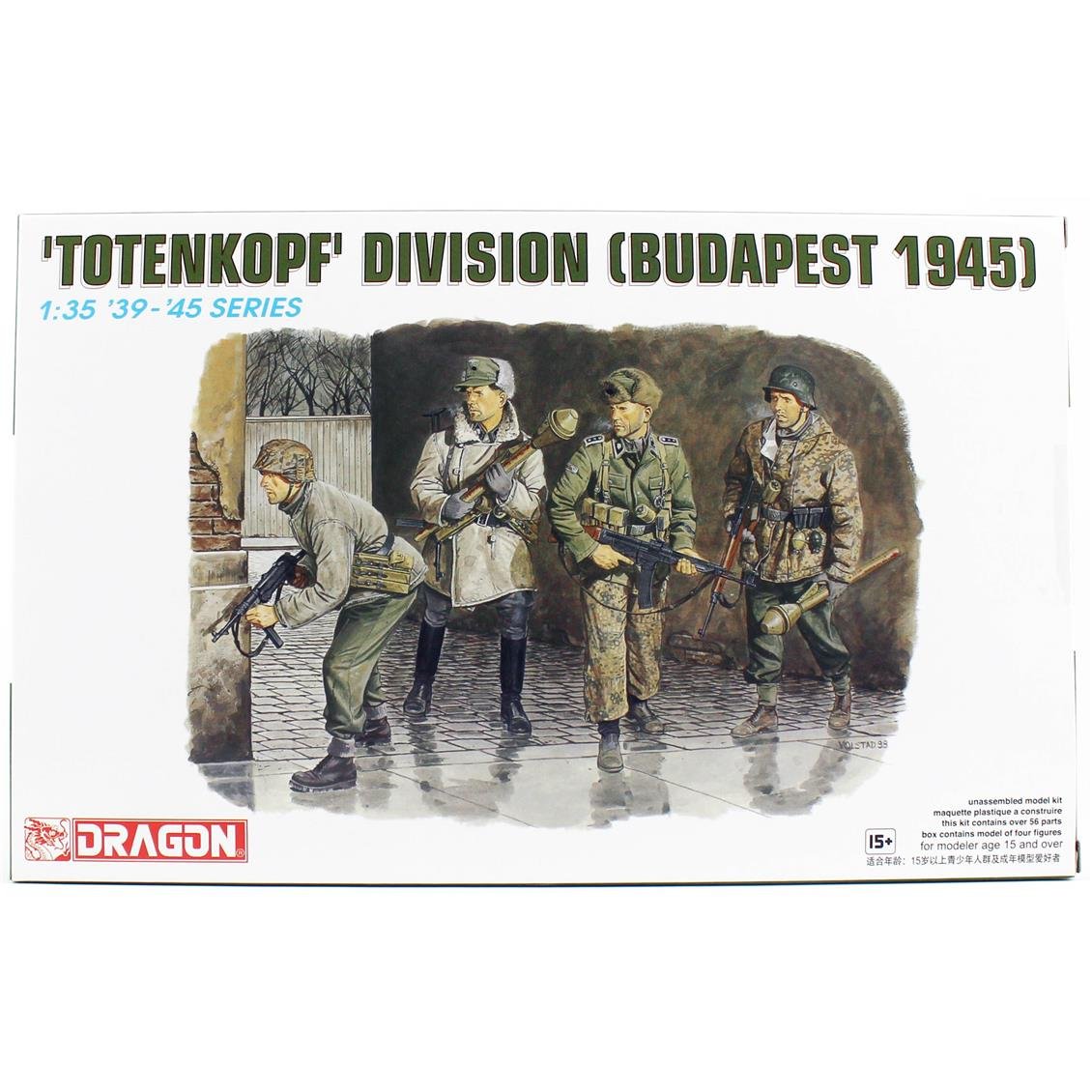 Dragon 6095 1/35 Ölçek, 3. SS Tank Tümeni TOTENKOPF, (Budapeşte 1945) Figürleri Plastik Model Kiti