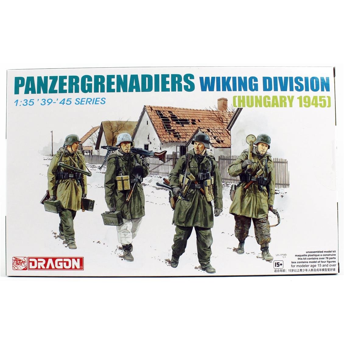 Dragon 6194 1/35 Ölçek, Tank İmha Ekibi, Wiking Timi (Macaristan 1945) Figürleri Plastik Model Kiti