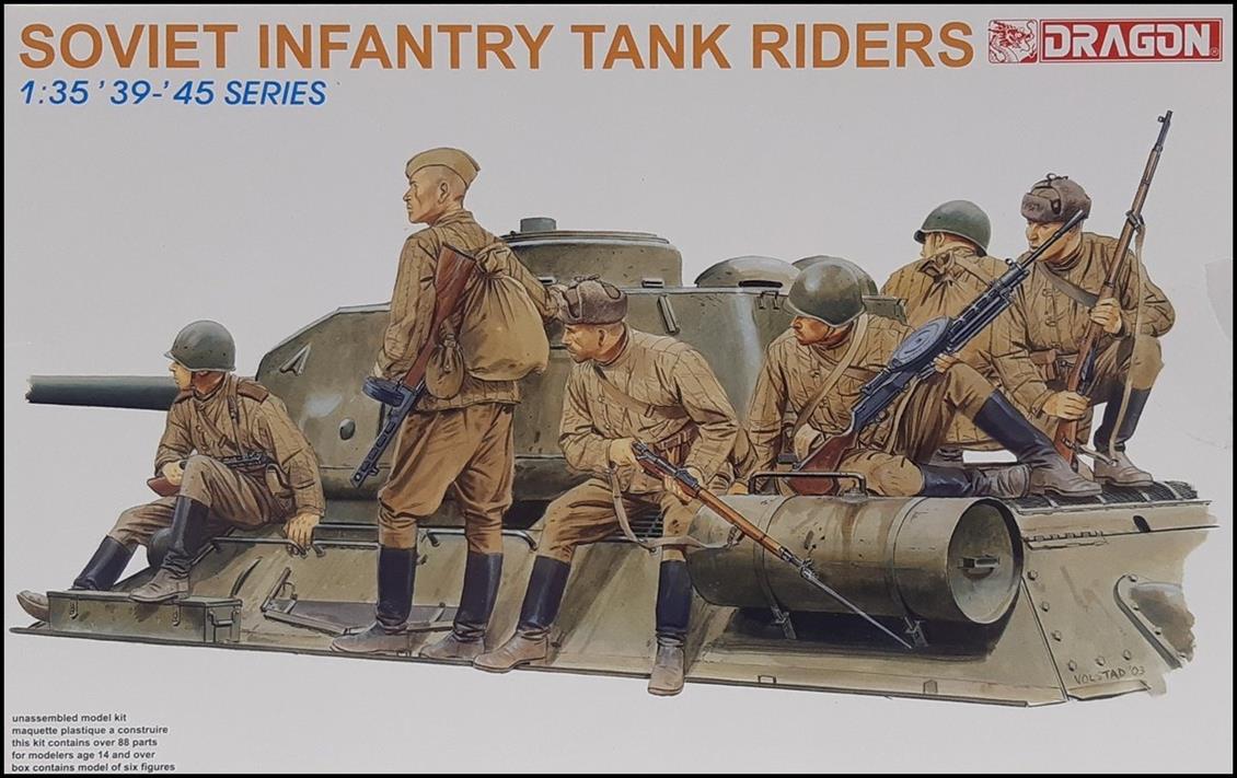 Dragon 6197 1/35 Sovyet Tank Sürücü Asker Figürleri Demonte Plastik Maketi