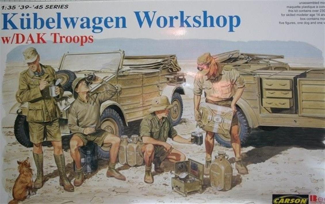 Dragon 6338 1/35 Kübelwagen Workshop Personel Taşıyıcı Demonte Plastik Maketi