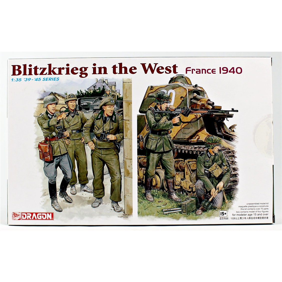 Dragon 6347 1/35 Ölçek, Batı'da Yıldırım Savaşı Figürleri (Fransa 1940), Plastik Model Kiti