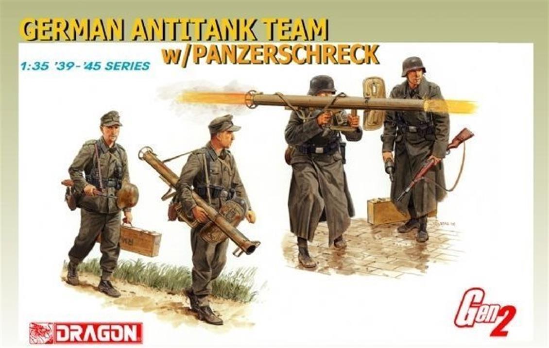 Dragon 6374 1/35 Alman Tanksavar Timi Asker Figürleri Demonte Plastik Maketi