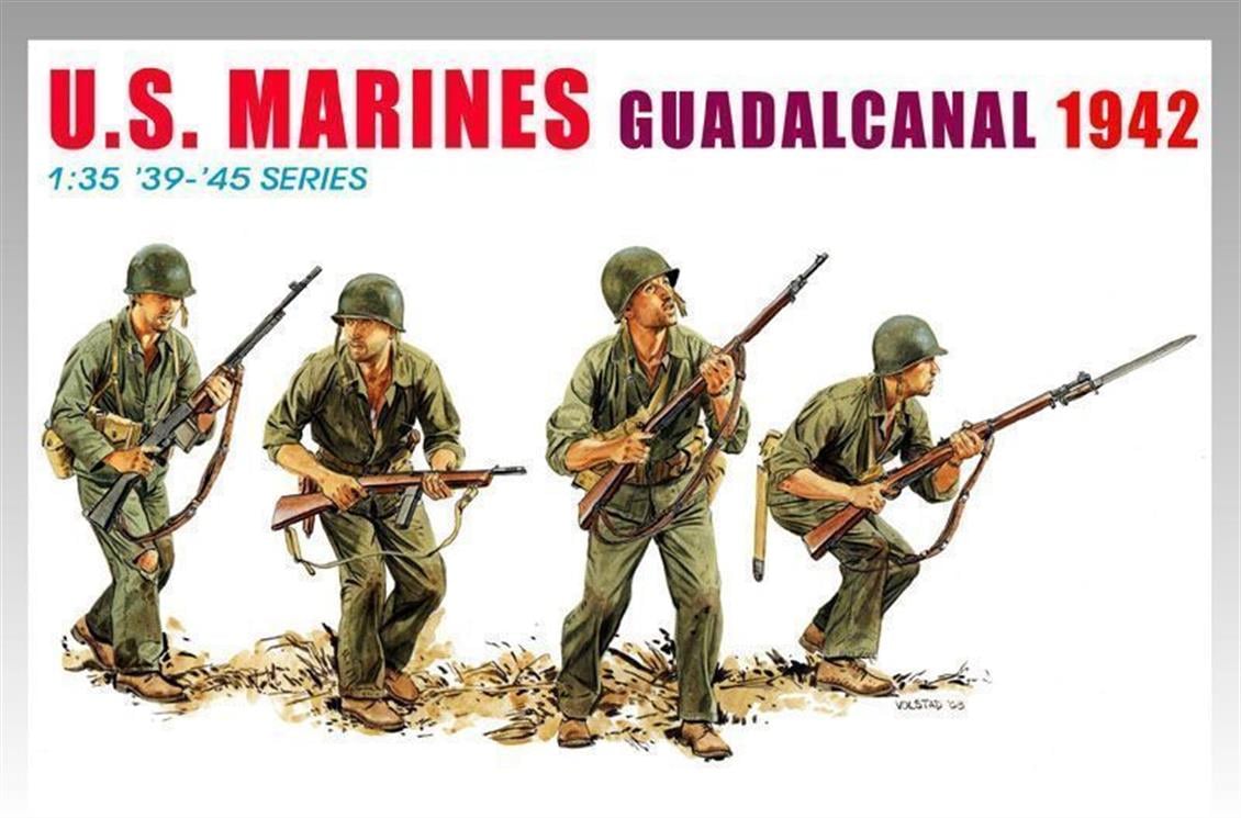Dragon 6379 1/35 ABD Deniz Piyadeleri (Guadalcanal 1942) Asker Figürleri Demonte Plastik Maketi