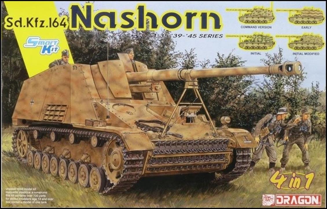 Dragon 6459 1/35 Sd.Kfz.164 Nashorn Tankı (4 in 1) Demonte Plastik Maketi