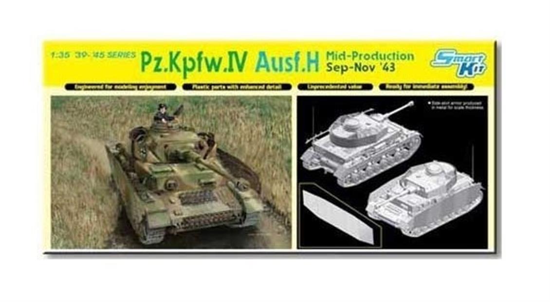 Dragon 6526 1/35 Pz.Kpfw.IV Ausf.H Tankı Demonte Plastik Maketi