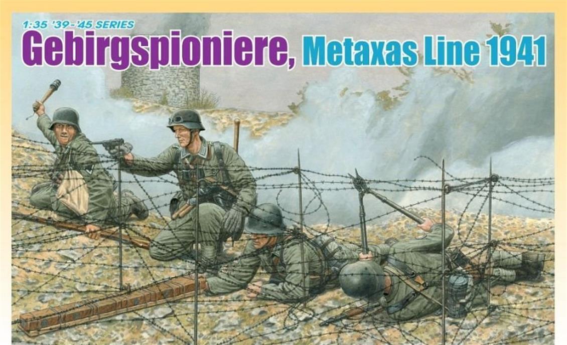 Dragon 6538 1/35 Gebirgspioniere (Metaxas Hattı 1941) Asker Figürleri Demonte Plastik Maketi