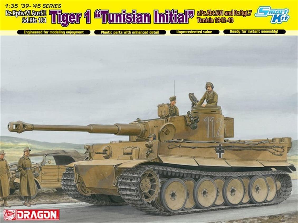 Dragon 6608 1/35 Ölçek Tiger-1 Tankı Plastik Model Kiti