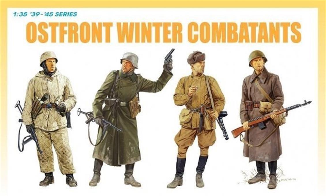 Dragon 6652 1/35 Ostfront Kış Savaşçıları (1942-43) Asker Figürleri Demonte Plastik Maketi