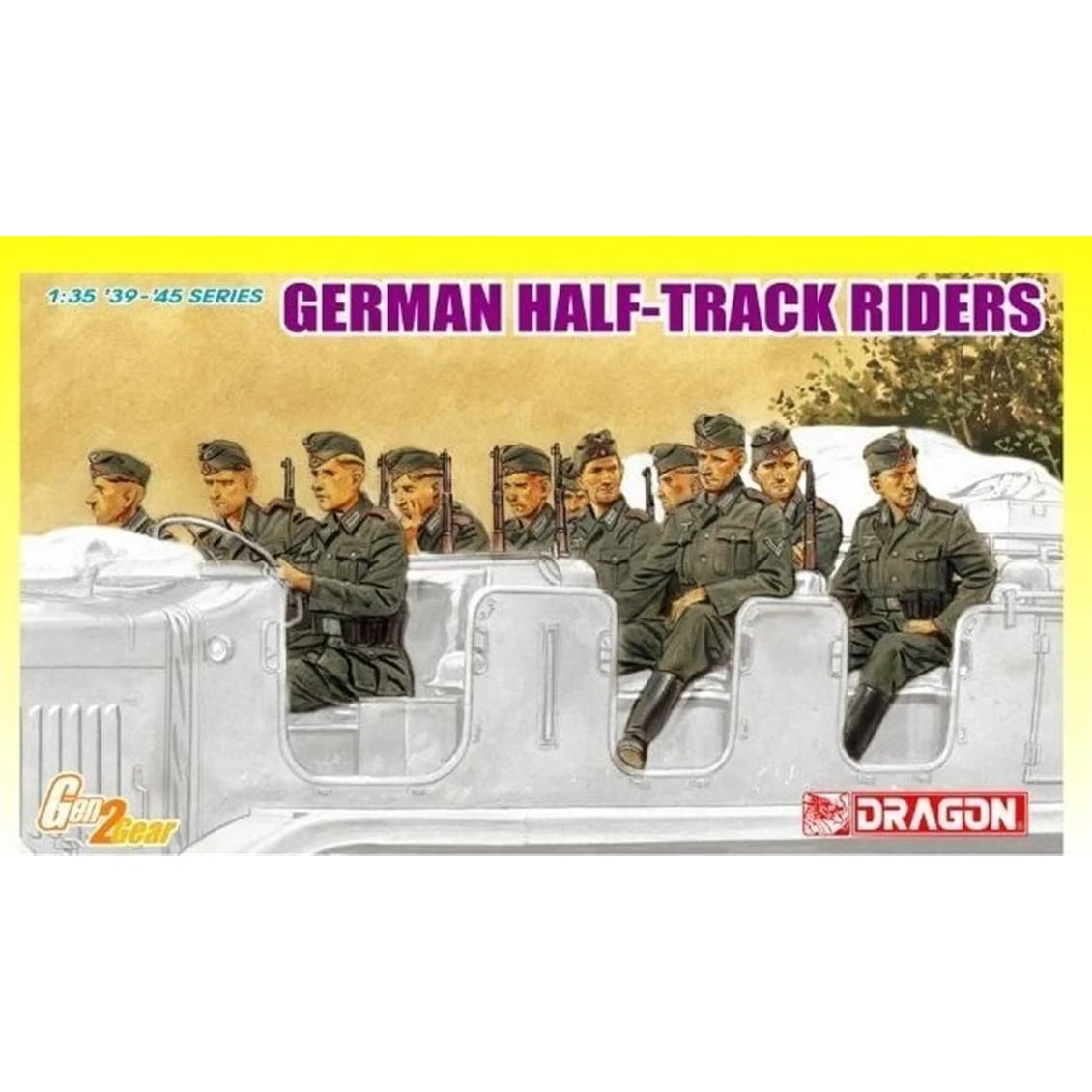 Dragon 6671 1/35 Ölçek, Alman Yarı Paletli Araç Mürettebatı, Plastik Model Figür Kiti