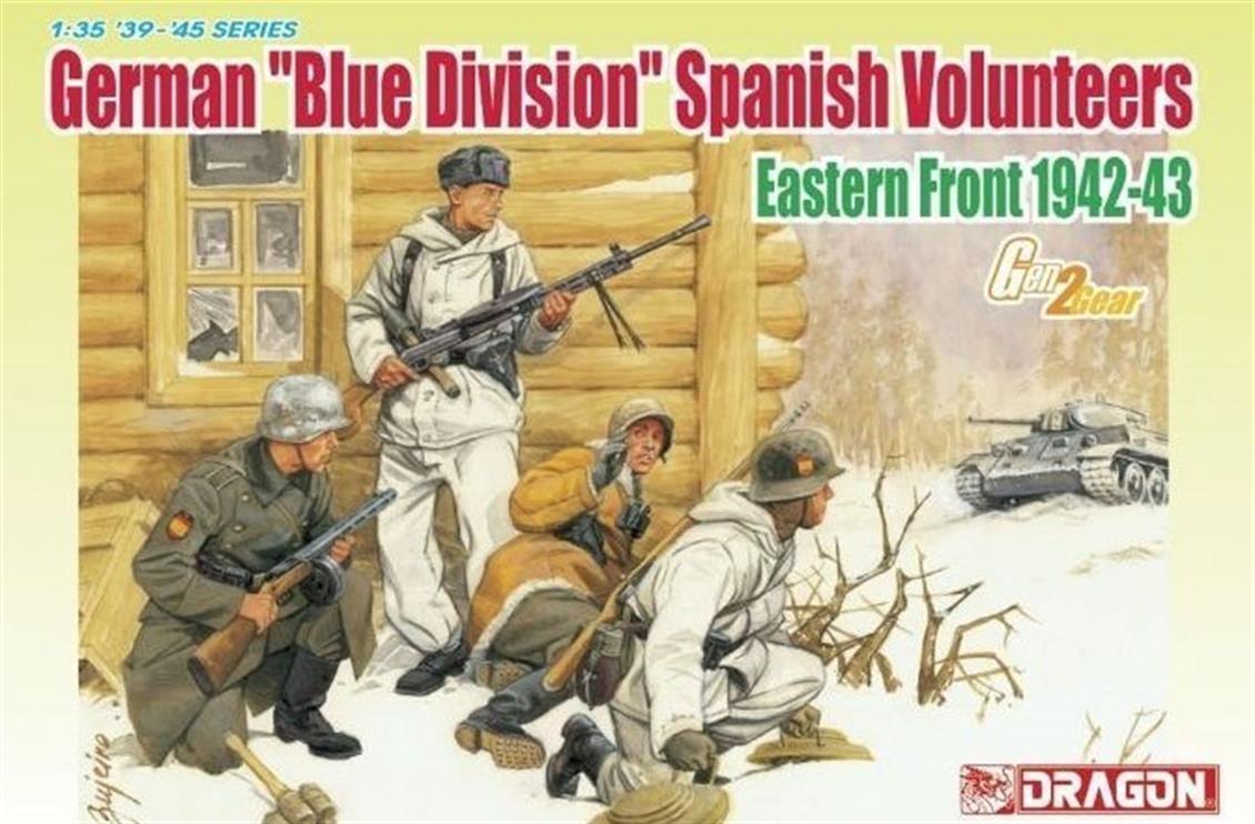 Dragon 6674 1/35 Mavi Birlik İspanyol (Doğu Cephesi 1942-43) Asker Figürleri Demonte Plastik Maketi