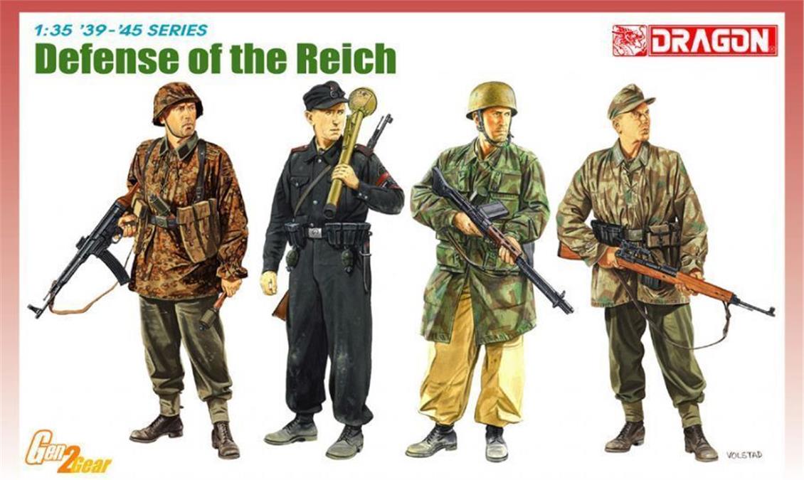 Dragon 6694 1/35 Ölçek Reich Savunması Asker Figürleri Plastik Model Kiti