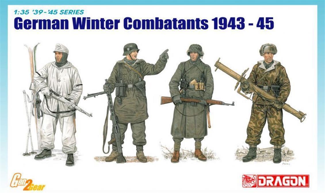 Dragon 6705 1/35 Alman Kış Savaşçıları (1943-45) Asker Figürleri Demonte Plastik Maketi