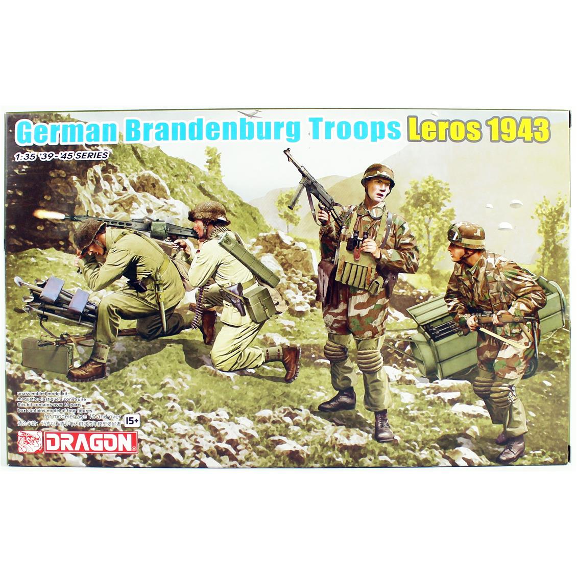 Dragon 6743 1/35 Ölçek Alman Branderburg Birlikleri (Leros 1943) Asker Figürleri Plastik Model Kiti