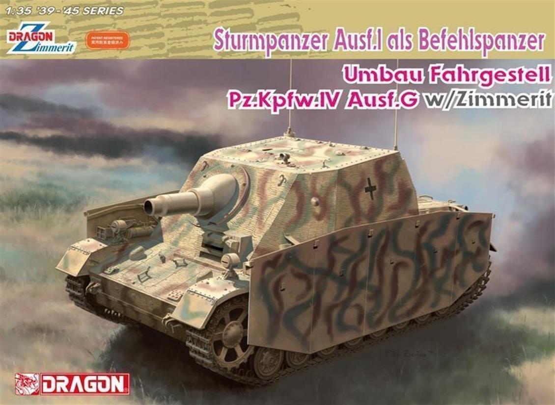 Dragon 6819 1/35 Sturmpanzer Ausf.I Obüs Topu Demonte Plastik Maketi