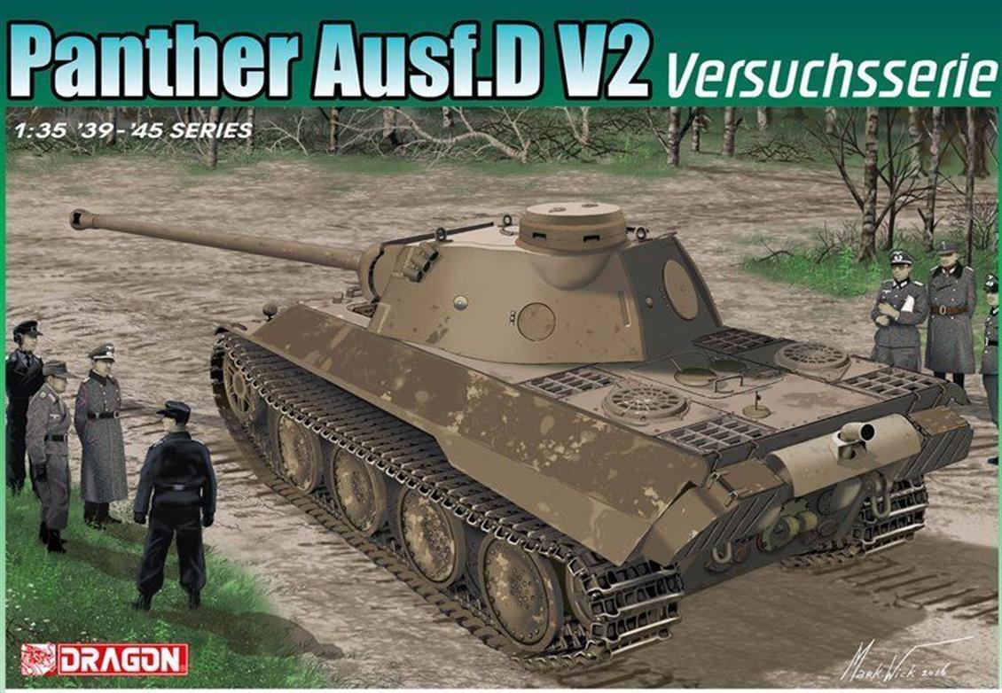 Dragon 6830 1/35 Panther Ausf.D V2 (Versuchsserie) Tankı Demonte Plastik Maketi