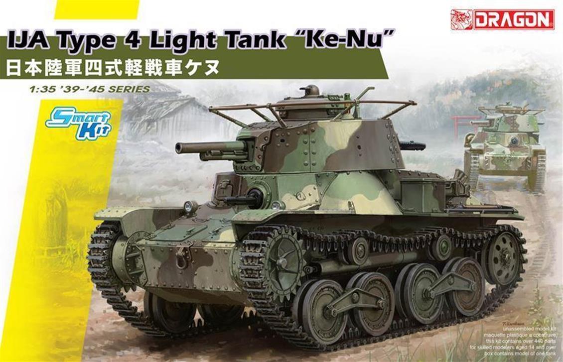 Dragon 6854 1/35 IJA Type 4 (Ke-Nu) Hafif Tankı Demonte Plastik Maketi
