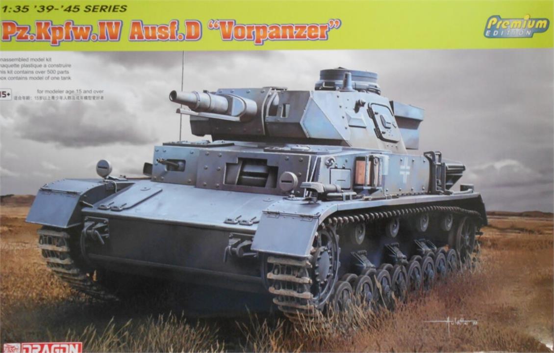 Dragon 6981 1/35 Ölçek, Pz.Kpfw.IV Ausf.D (Vorpanzer) Tankı, Plastik Model kiti