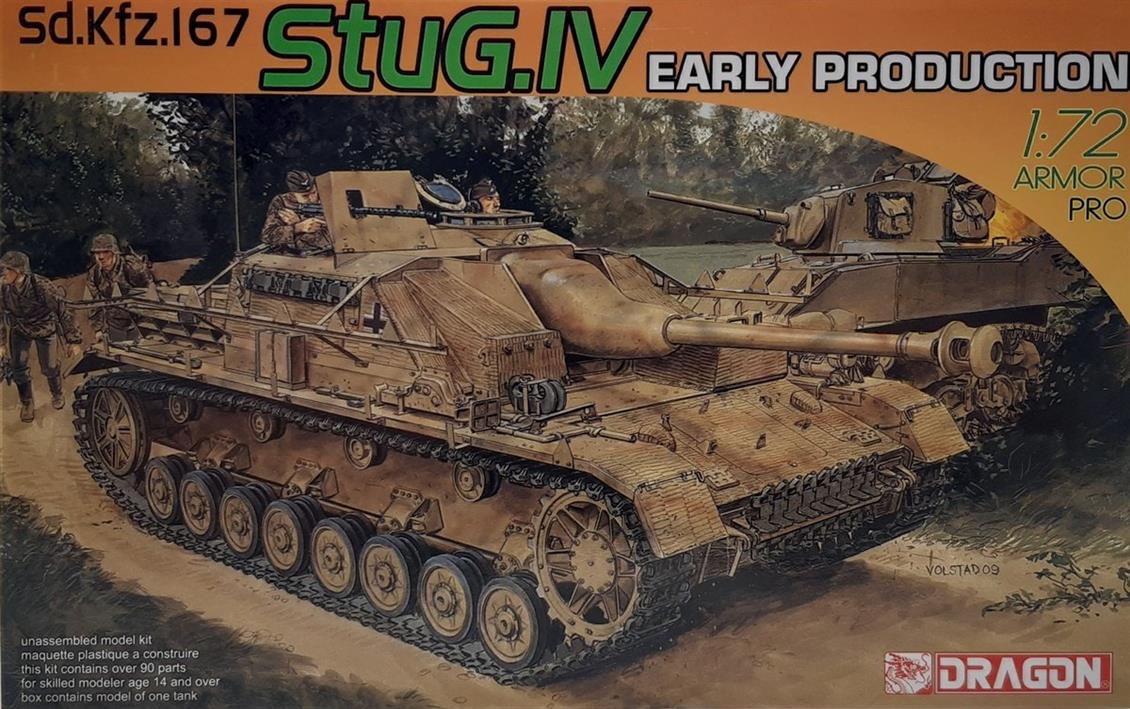 Dragon 7235 1/72 Sd.Kfz.167 StuG IV Erken Dönem Tankı Demonte Plastik Maketi