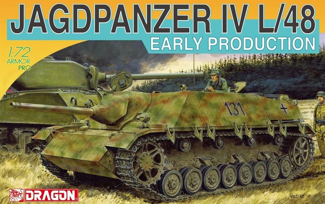 Dragon 7276 1/72 Jagdpanzer IV l/48 Erken Dönem Tank Avcısı Demonte Plastik Maketi